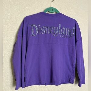 Disneyland Spirit Jersey Purple Glitter Youth XL Long Sleeve